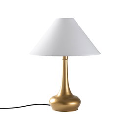 Opviq Luna - 15260 Lámpara de Mesa Dorado y Blanco